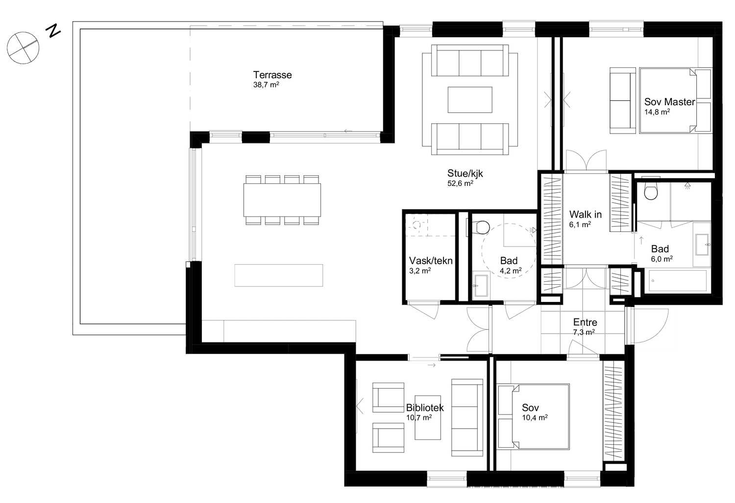 Leili. 101 124 m2 BRA-i + terrasse og sportsbod Leili. 101 124 m2 BRA-i + terrasse og sportsbod